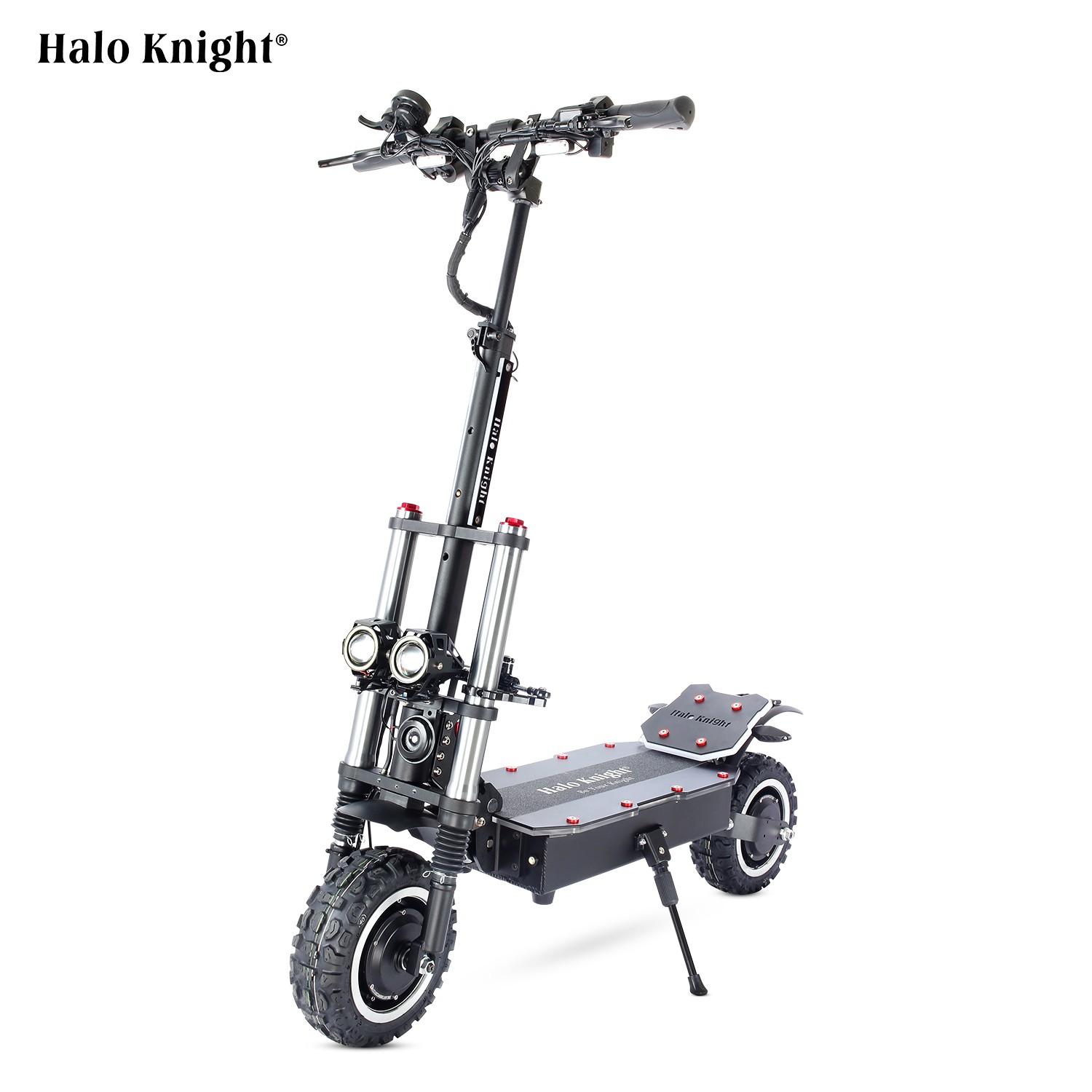  Halo Knight T107 Pro Electric Scooter 11 Inch Off-road Tire 3000W*2 Dual Motor 95km/h Max Speed 60V 38.4Ah Battery 80km Max Range