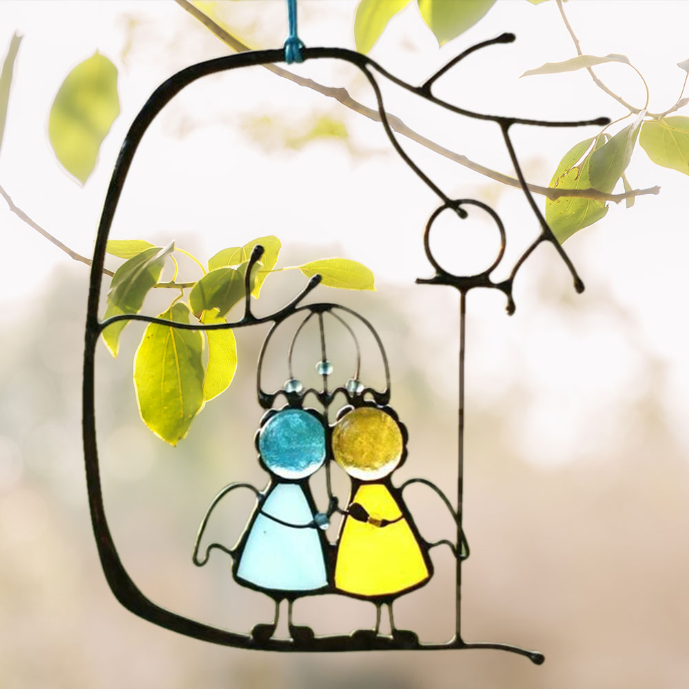 

Colorful Angel Couple Love Hangings Epoxy Couple Double Sided, 501 Original