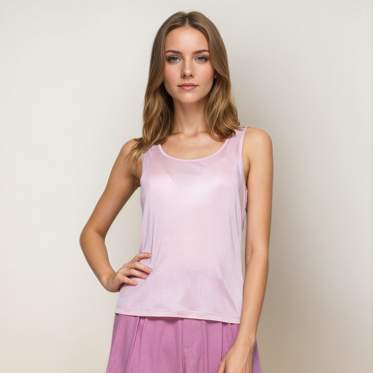 Silk Tank for Women U Neck REAL SILK LIFE