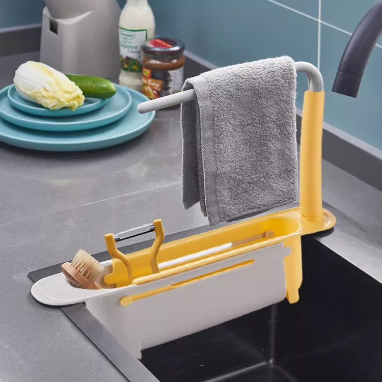 Telescopic 2-in-1 Sink Storage Rack Holder ( Buy 2 Free Shipping )