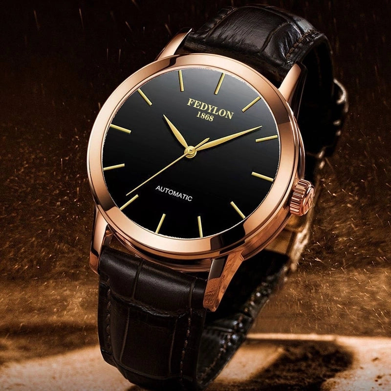 Commute Color Block Single Folding Buckle Quartz Men’s Watches