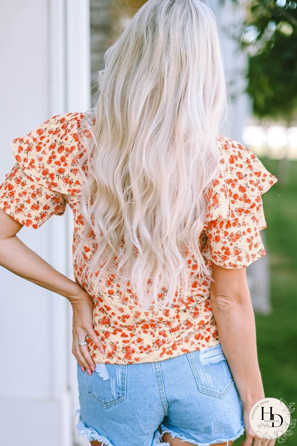 Rustic Floral Blouse