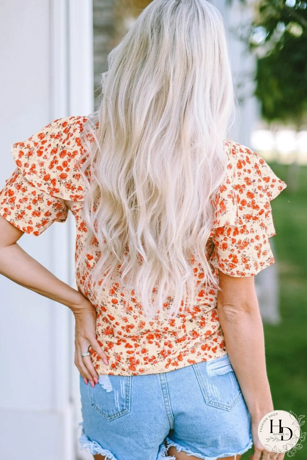 Rustic Floral Blouse