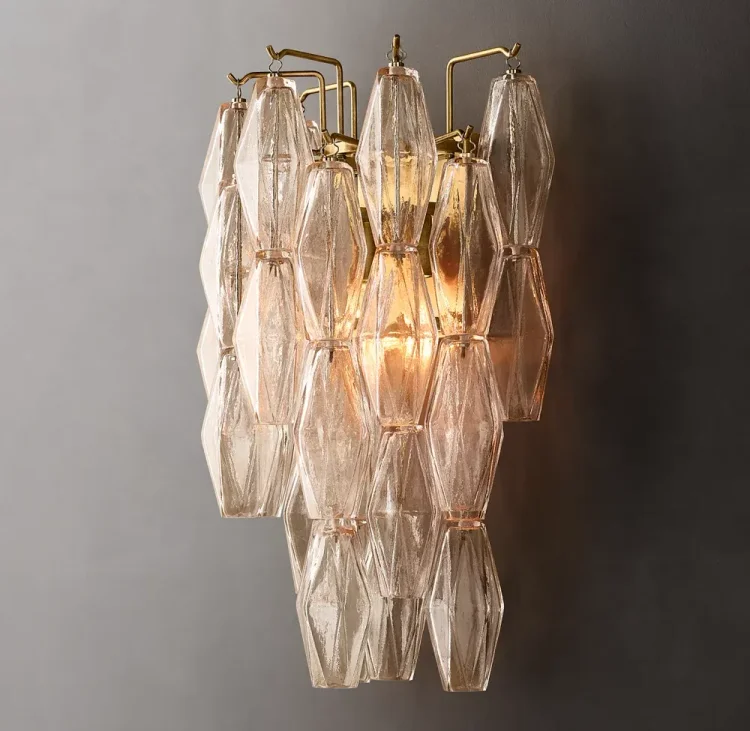 Chiaray  Clear Glass Wall Sconce For Dinning Room Vjlight