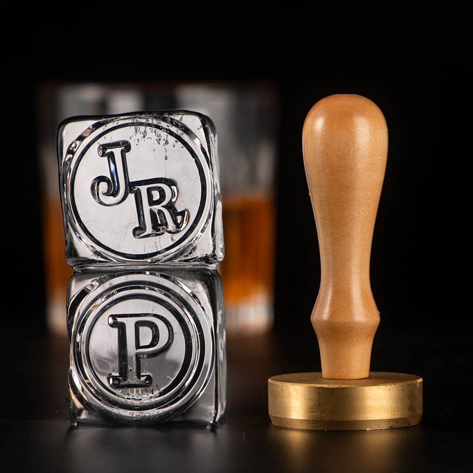 Personalized Ice Stamp, Custom Ice Cube Stamp, Brass Ice Branding Iron, Custom Logo Ice Stamp, Cocktail Ice Brand, Personalized Bar Tool, Ice Embosser Stamp, Custom Brass Stamp, Ice Cube Marker, Whiskey Ice Stamp