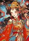 DIY Gemstone paintings Geisha girl-Special Shaped Diamond Painting 30*40CM