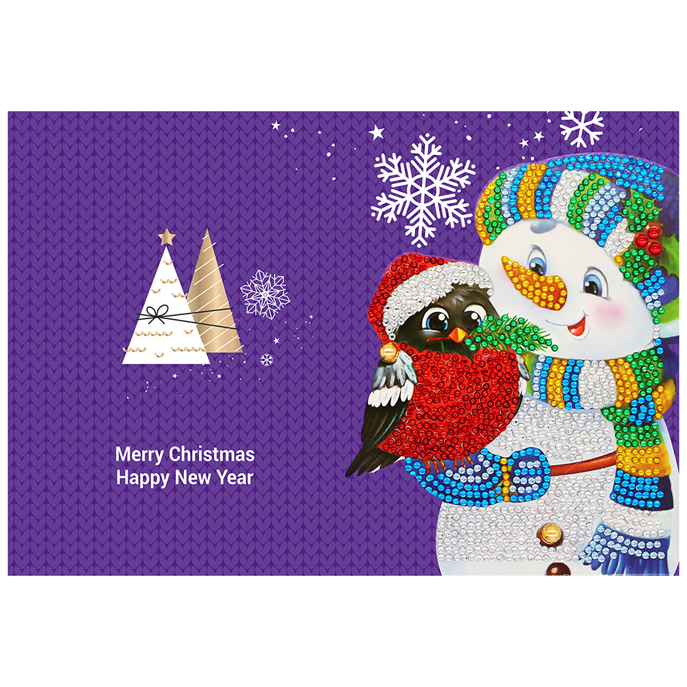 

Snowman Christmas - 5D DIY Craft Greeting Card, 501 Original