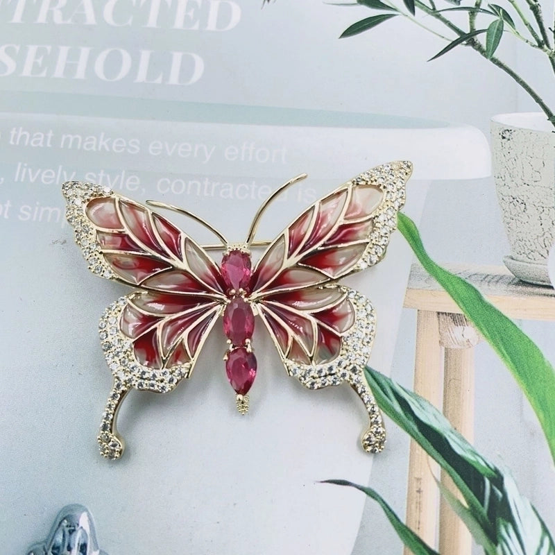 Minimalist Pin Animal Alloy Inlay Women'S Corsage