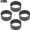 AMK 4Pcs TRX4M SCX24 Brass Weight 1.0 Beadlock Wheels Electrophoretic Black Bead Lock Ring for 1/24 RC Crawler Updates 1/18 Scale Accessories
