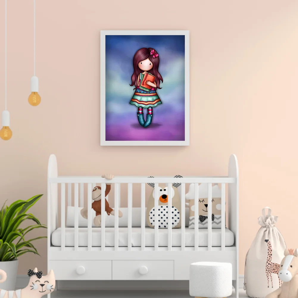 5D DIY Full Round Drill Diamond Painting Grace Doll Home Decoration (GS3059 )