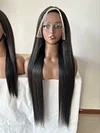 13x4 Full Lace Frontal Wig straight Wig 20/30inches black Hair Pre Plucked Human Hair Wig