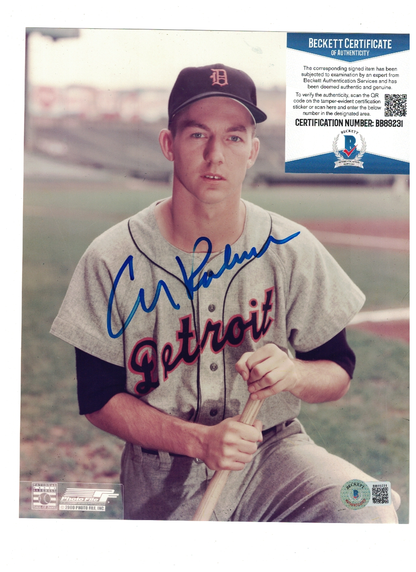 Al Kaline Detroit Tigers Signed 8x10 Baseball Photo Poster painting Beckett Certified