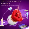 KISS|Rose Women Tongue Licking & Suction Clitoral Stimulator Sex Toys