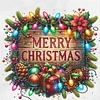 Christmas Wooden Sign-11CT Stamped Cross Stitch 50*50cm/19.69*19.69in tapestrymarket