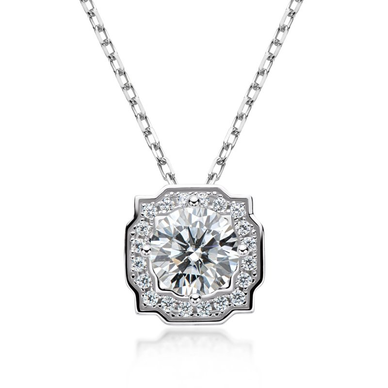 Moissanite Diamonds 1ct  Necklaces