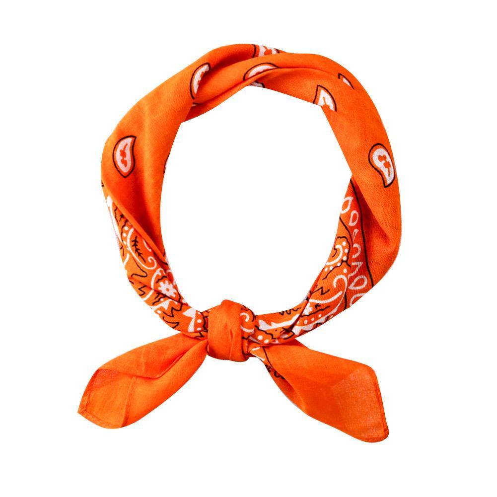 

Hip Hop Unisex Women Men Shawl Cashew Flower Print Square Scarf Hair Band, 12, 501 Original