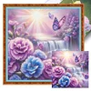 Flower Waterfall-11CT Stamped Cross Stitch 50*50cm/19.69*19.69in
