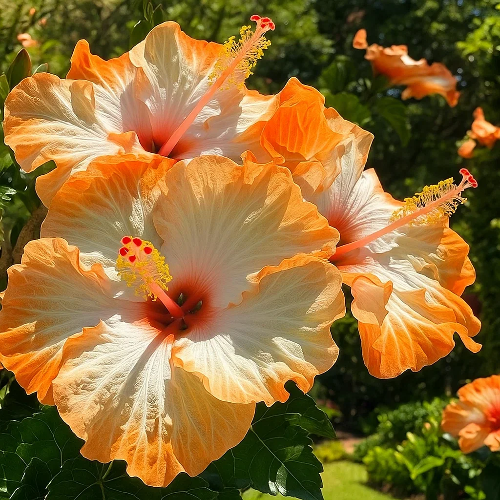 Orange-Double Hibiscus Bulbs