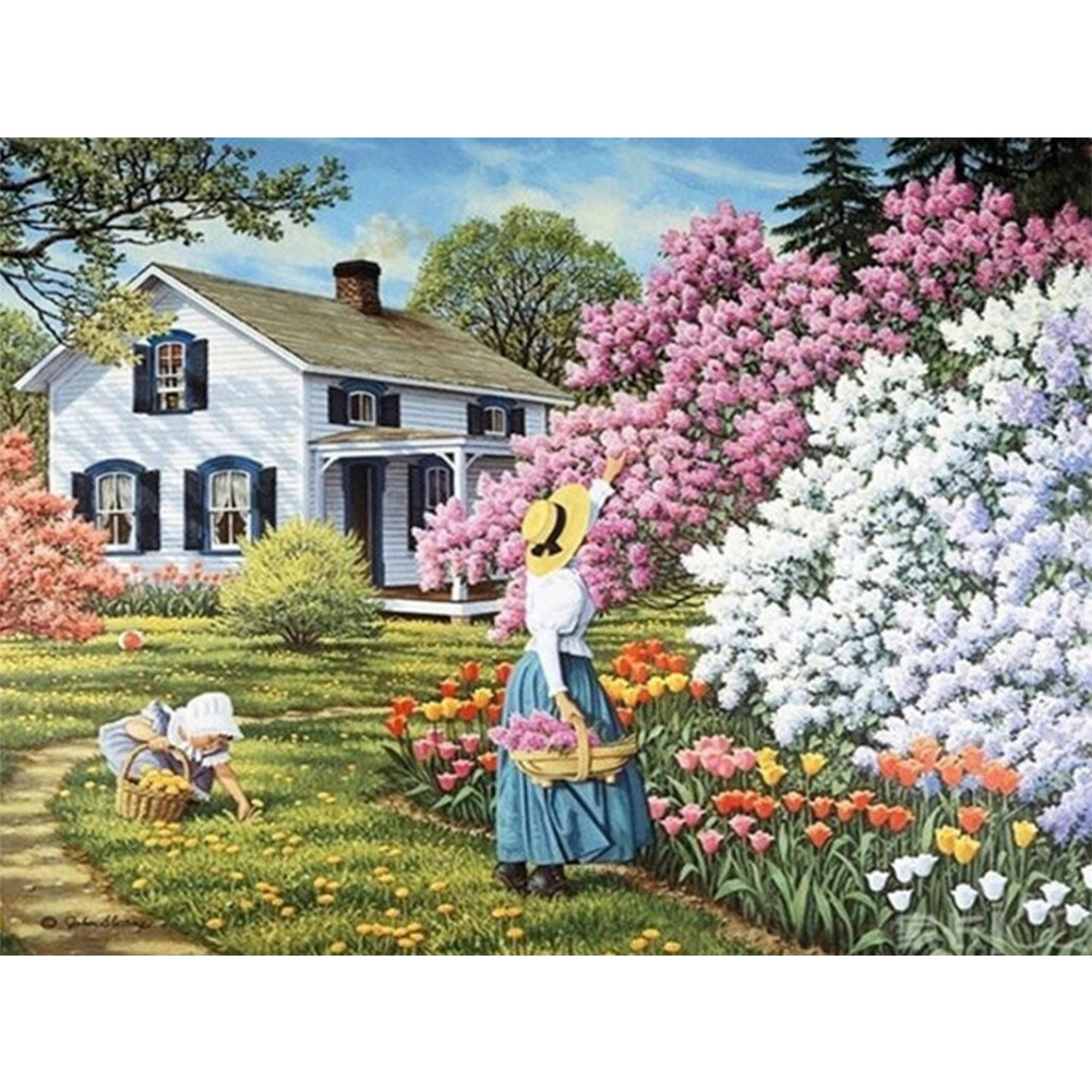 

Garden Scenery - Round Drill Diamond Painting - 40*30CM, 501 Original