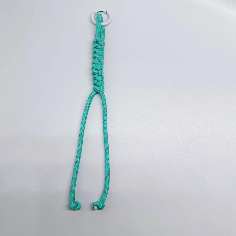 Miu’s Color Braided Rope Bag Hanging Mobile Phone Lanyard Bag Fashion Pendant Hand-Woven Key Ornament