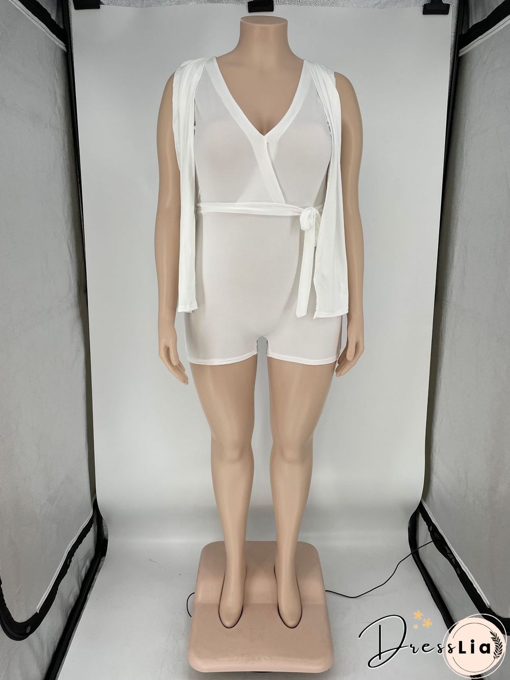 Plus Size 4XL V-neck Rompers