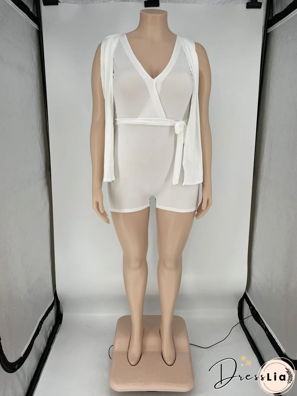 Plus Size 4XL V-neck Rompers