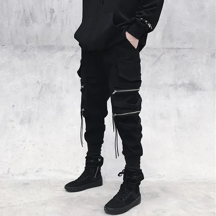 Getluckyquest Harajuku Joggers Trousers Mens Cargo Casual Pants Fashion Sweatpants Men Y2K Pockets Sweatpants Streetwear Male Spodnie Meskie