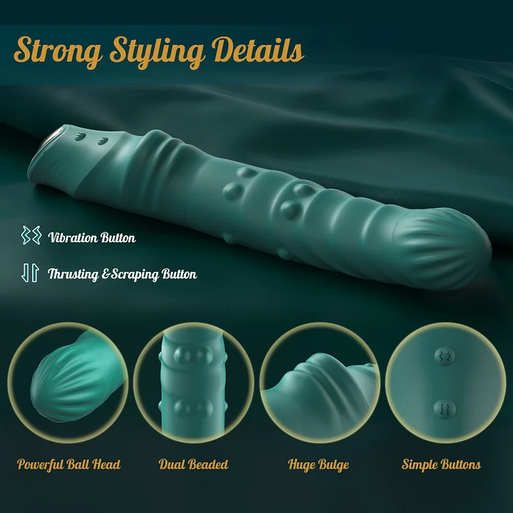 Rolling Bead Telescopic Wand Massager