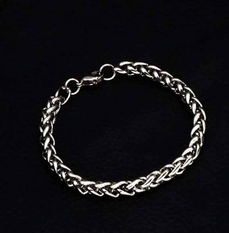 Hip-hop Solid Color Stainless Steel Plating Bracelets 1 Piece