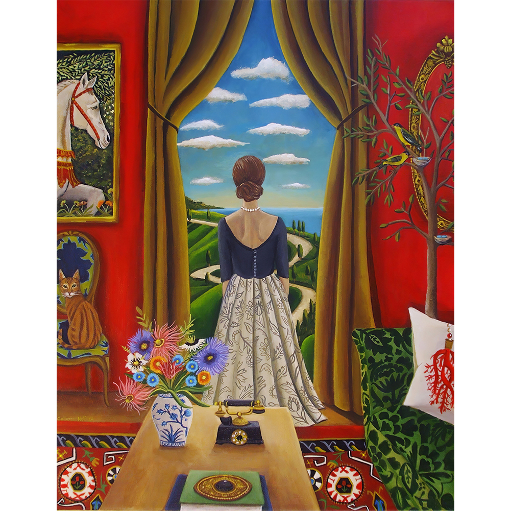 

Woman by The Window - Round Drill Diamond Painting - 40*50CM, 501 Original