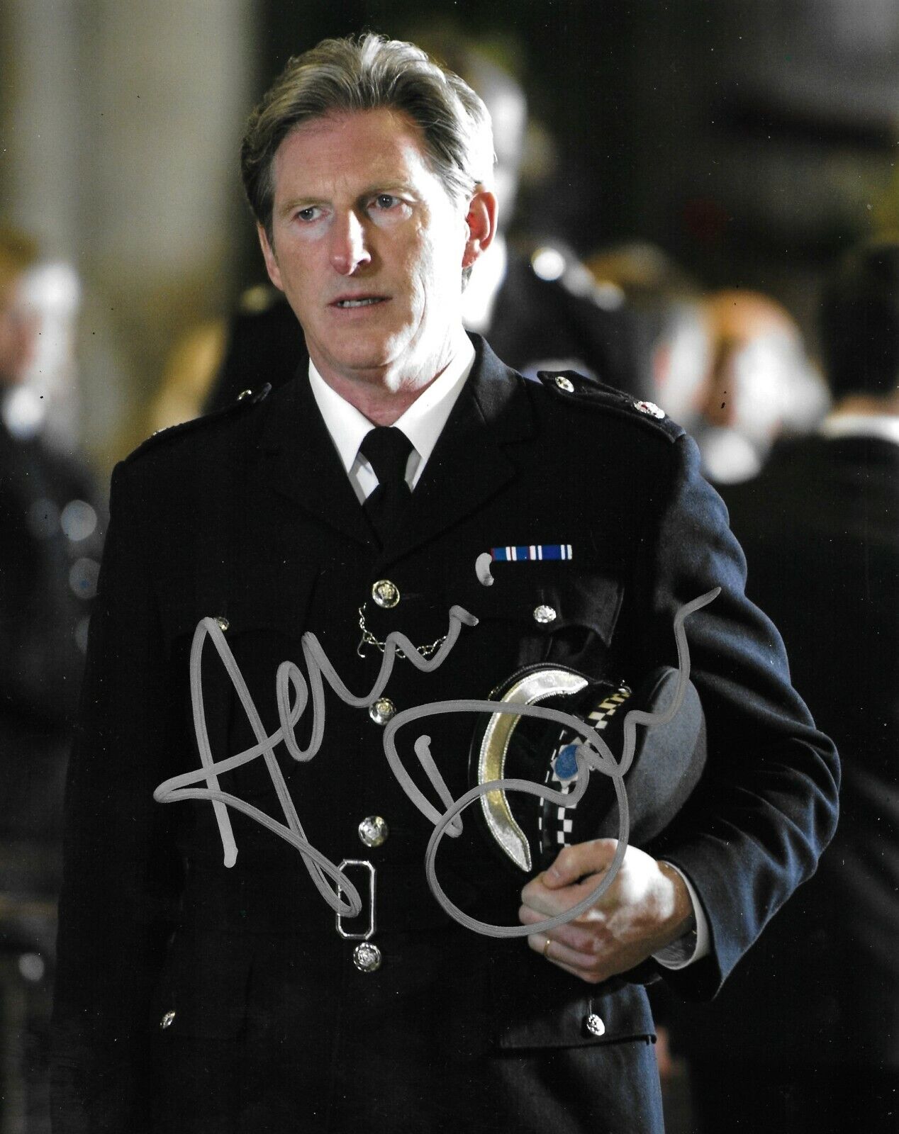 Adrian Dunbar Signed Line Of Duty 10x8 Photo Poster painting AFTAL