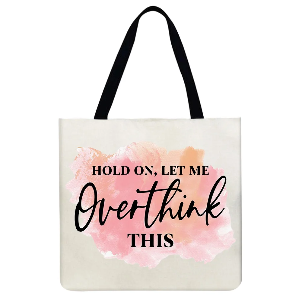 Linen Tote Bag - Letter