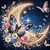 (4er Pack) Halbmond Schmetterling - speziell geformtes Diamond Painting - 30*30cm