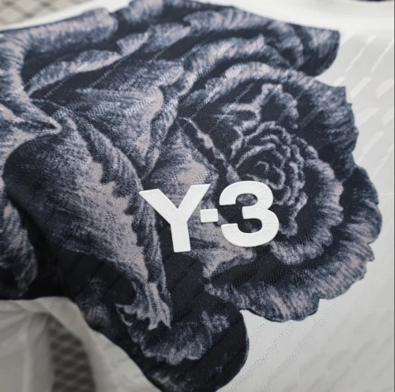 24/25 Real Madrid Y3 White Player Version Football T-Shirt Thai Quality