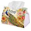 Peacocks Diamond Painting Tissue Box 7.48x5.12Inch Diamond Art Tissue Box 5D Diamond Art Tissue Cover for Kitchen Restaurant Bar Office Parties