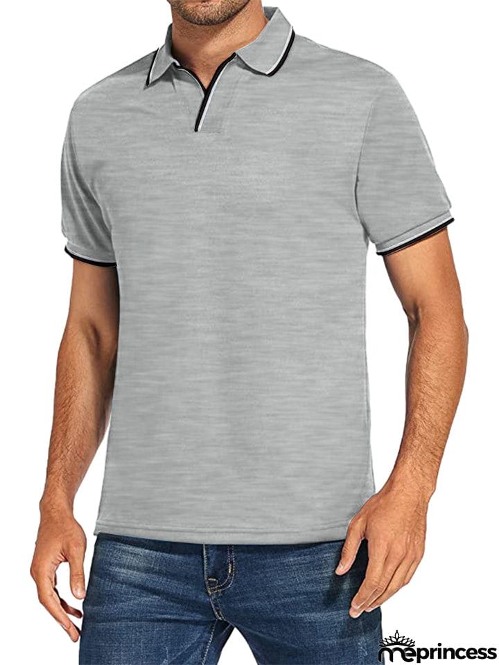 Stylish White Polo Shirt Mens