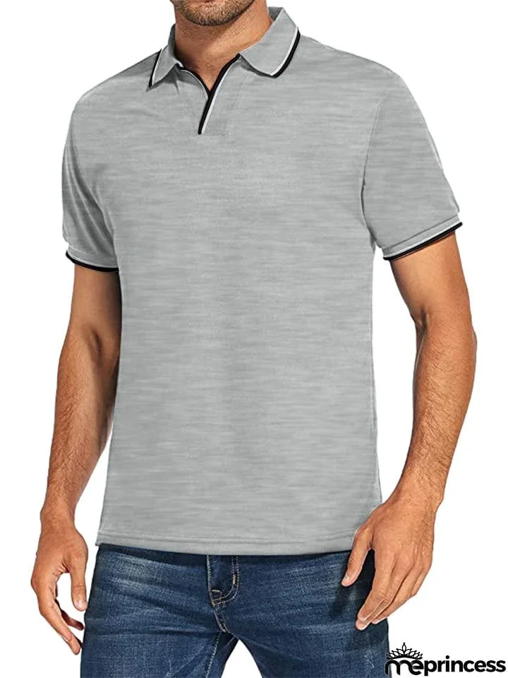 Stylish White Polo Shirt Mens
