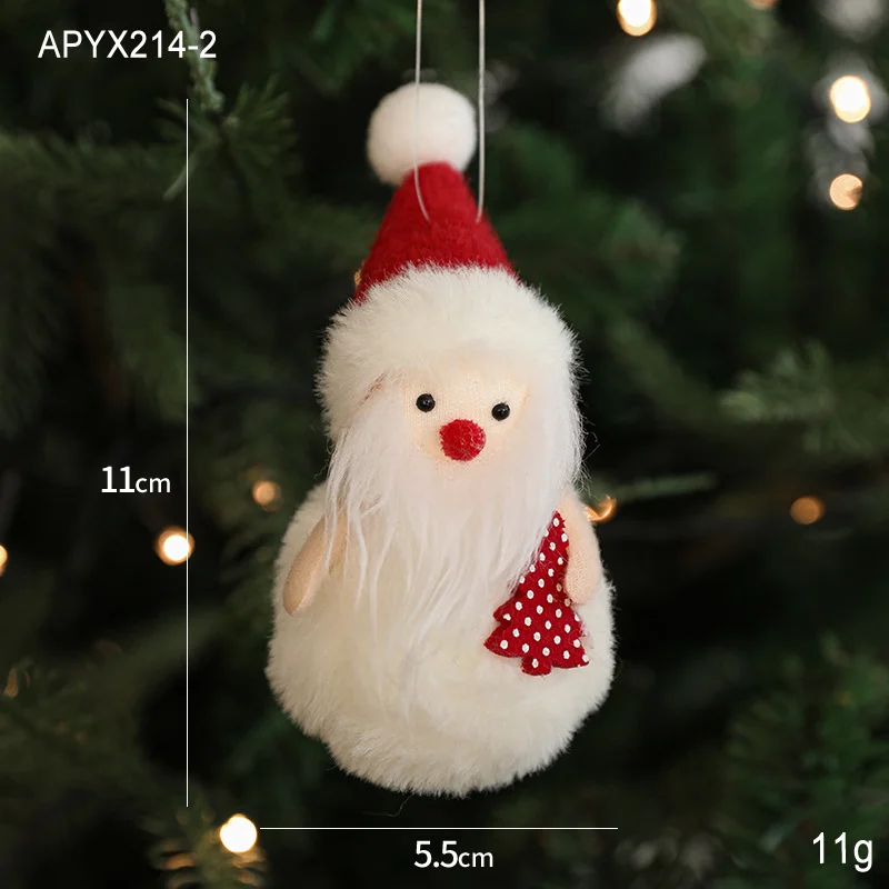Plush Christmas ornaments, Christmas tree decorations, hanging ornaments-MERUMOTE