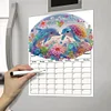 DIY Diamond Painting Magnetic Dry Erase Calendar for Fridge Planning Board Weekly Monthly Planner Memo Board Kits