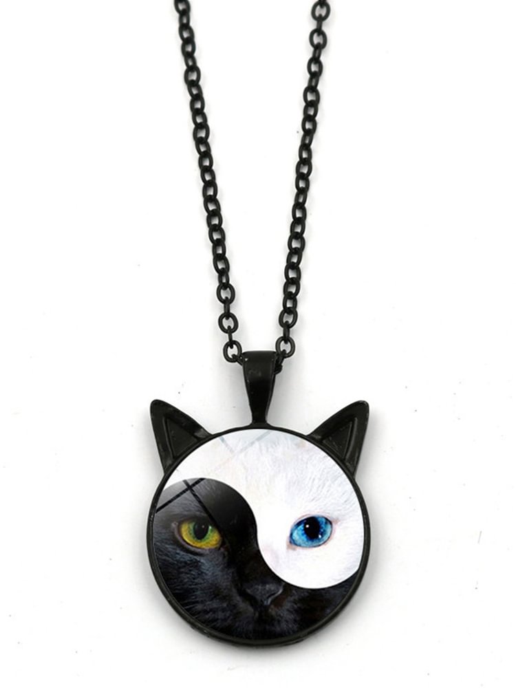 Lovely Cat Tai Chi Necklace