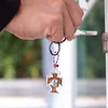 Portugal Fußballmannschaft Abzeichen doppelseitig - 5d DIY Handwerk Schlüsselanhänger