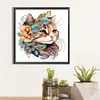 Diamond Painting -DIY Round Drill Cat