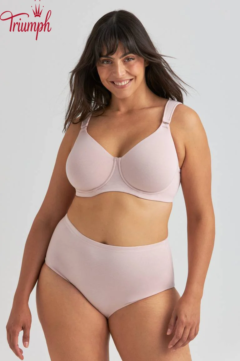 Triumph - (4 peças) Soutien de algodão com armação
