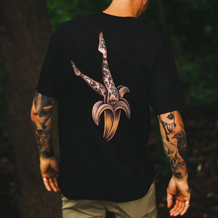 Banana Long Legs Printed Men's T-shirt