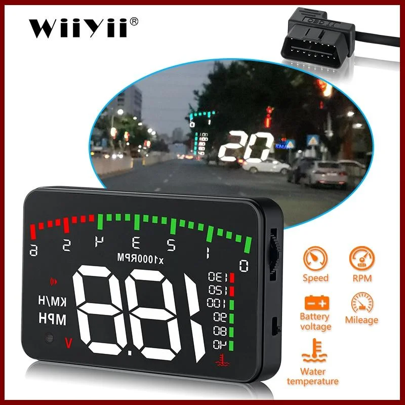 HUD Head-Up Display Overspeed Warning Windshield Projector Alarm System