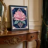 Diamond Painting-DIY Sparkling Special Shaped Pearl Drill Pink Roses(30x40cm)