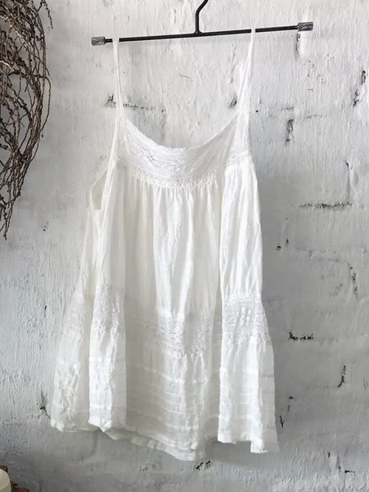 Plus Size Vintage Sleeveless Shirts & Tops