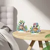 2pcs DIY Flower Crown Turtles Diamond Painting Ornaments