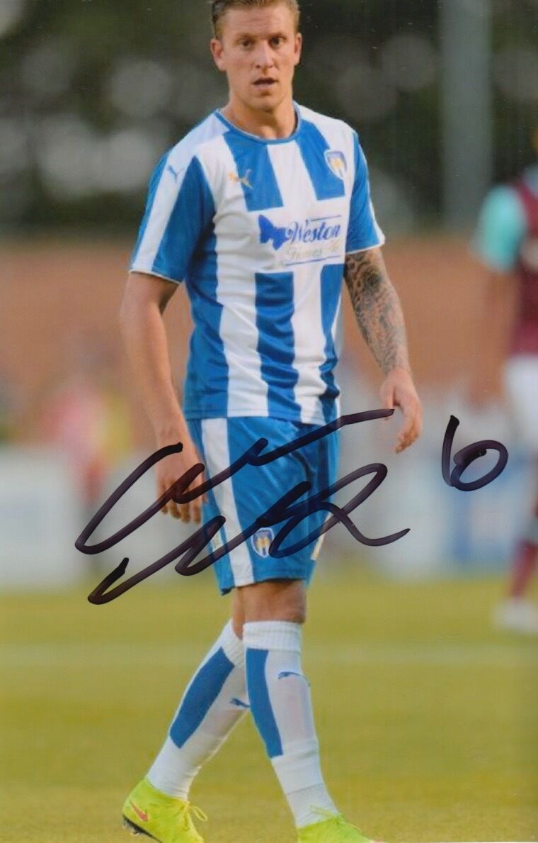 COLCHESTER UNITED HAND SIGNED GEORGE MONCUR 6X4 Photo Poster painting 1.