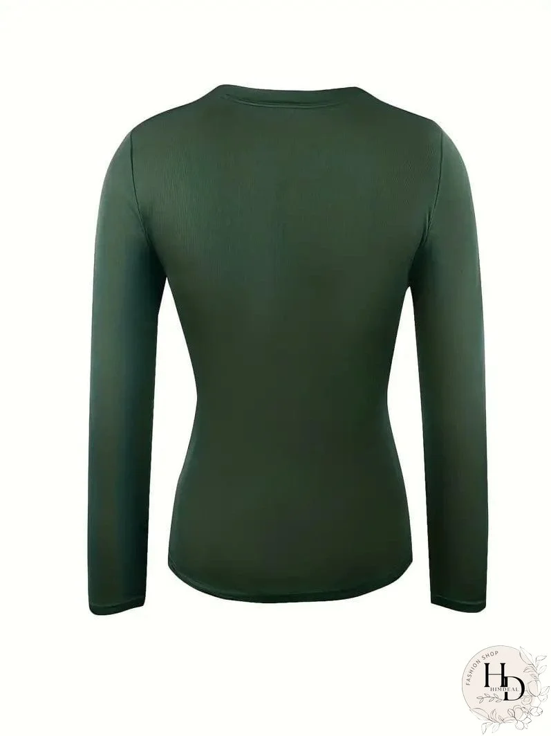 Trendy Ribbed Mock Neck Top